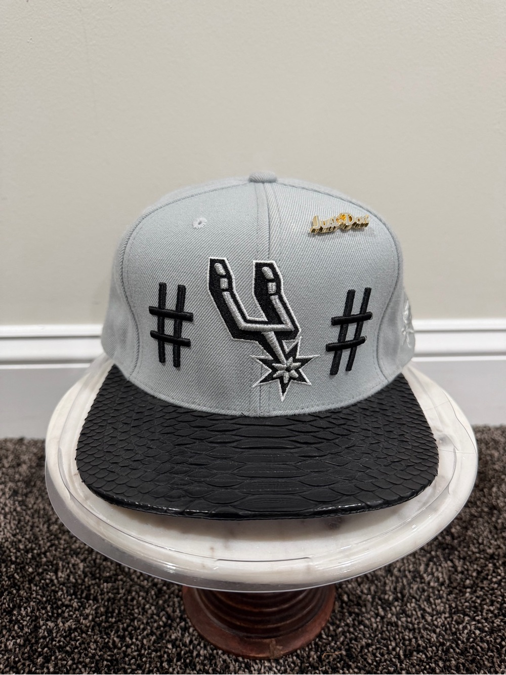 Just Don x M&N x Been Trill San Antonio Spurs Gray Python Hat